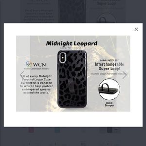 Black Leopard Loopy Case